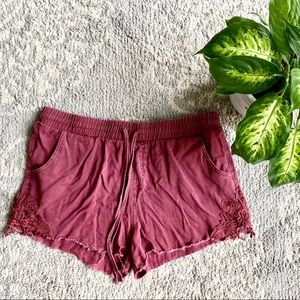 Lace Detail Knox Rose Shorts